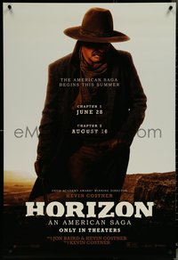 6k0727 HORIZON: AN AMERICAN SAGA teaser DS 1sh 2024 star and director western cowboy Kevin Kostner!