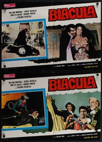 6k0149 BLACULA 8 Italian 18x26 pbustas 1973 black vampire William Marshall is deadlier than Dracula!
