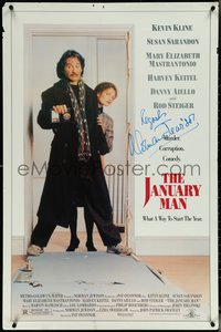 6k0748 JANUARY MAN signed 1sh 1989 by Norman Jewison, what a way to start the year, Kline, Sarandon!