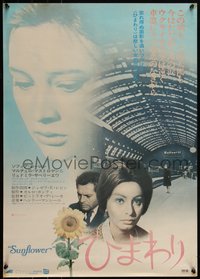 6k0263 SUNFLOWER Japanese 1970 Vittorio De Sica's I Girasoli, Sophia Loren, Marcello Mastroianni!