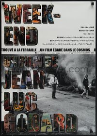 6k0267 WEEK END Japanese R2002 Jean-Luc Godard, Mireille Darc, different images!