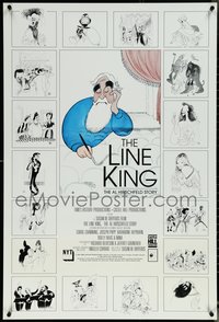 6k0777 LINE KING 1sh 1996 Al Hirschfeld Story, art of Marx Bros., Streisand, Hepburn & more!