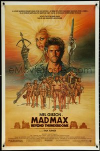 6k0792 MAD MAX BEYOND THUNDERDOME 1sh 1985 art of Mel Gibson & Tina Turner by Richard Amsel!