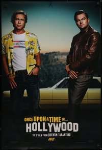 6k0836 ONCE UPON A TIME IN HOLLYWOOD teaser DS 1sh 2019 Brad Pitt and Leonardo DiCaprio, Tarantino!
