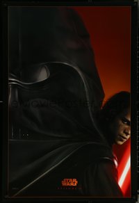 6k0879 REVENGE OF THE SITH teaser DS 1sh 2005 Star Wars Episode III, great image of Darth Vader!