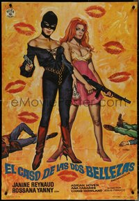 6k0372 SADIST EROTICA Spanish 1969 Mac Gomez art of sexy female detectives w/guns, ultra rare!