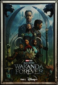 6k0454 BLACK PANTHER: WAKANDA FOREVER DS tv poster 2023 Disney+, Marvel Comics, great cast image!