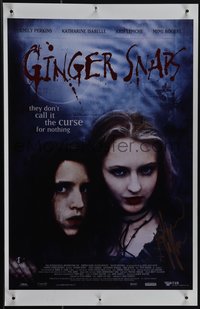 6k0165 GINGER SNAPS signed 11x17 special poster 2000 by Katharine Isabelle who is with Emily Perkins!