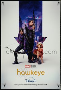 6k0457 HAWKEYE DS tv poster 2021 Jeremy Renner in the title role, great cast image!