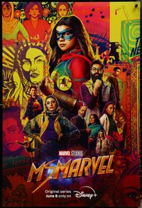 6k0467 MS. MARVEL DS tv poster 2022 Walt Disney Marvel comics, Iman Vellani and top cast montage!