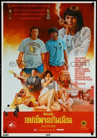 6k0380 PULP FICTION signed #71/99 22x31 Thai art print 2021 by Wiwat, different art of cast!