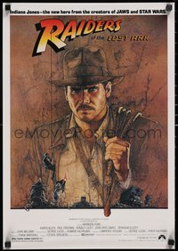6k0171 RAIDERS OF THE LOST ARK 17x24 special poster 1981 adventurer Harrison Ford by Richard Amsel!