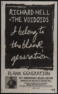 6k0131 RICHARD HELL & THE VOIDOIDS 14x23 music poster 2017 Blank Generation, cool image!