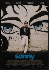 6k0289 SONNY signed mini poster 2002 by director Nicolas Cage, James Franco by graffiti, ultra rare!