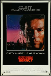 6k0934 SUDDEN IMPACT 1sh 1983 Clint Eastwood is at it again as Dirty Harry, great image!
