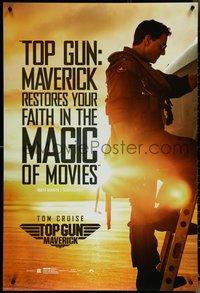 6k0961 TOP GUN: MAVERICK DS 1sh 2021 Naval aviator Tom Cruise climbing F-18, magic restored, review!