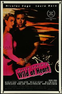 6k0993 WILD AT HEART 1sh 1990 David Lynch, Nicolas Cage & Laura Dern, a wild ride!
