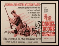 6m0656 LOT OF 8 UNFOLDED DANIEL BOONE FRONTIER TRAIL RIDER HALF-SHEETS 1966 pioneer Fess Parker!