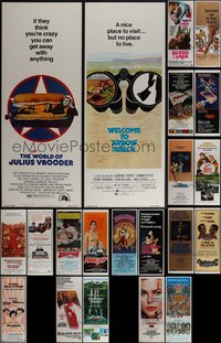 6m0611 LOT OF 23 UNFOLDED 1970S INSERTS 1970s great images from a variety of different movies!