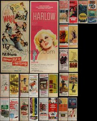 6m0602 LOT OF 26 MOSTLY UNFOLDED 1960S INSERTS 1960s great images from a variety of different movies!