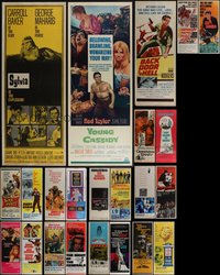 6m0598 LOT OF 27 MOSTLY UNFOLDED 1960S INSERTS 1960s great images from a variety of different movies!