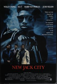6m0131 LOT OF 37 UNFOLDED SINGLE-SIDED 27X40 NEW JACK CITY ONE-SHEETS 1991 Wesley Snipes, Ice-T