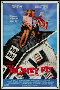 6m0507 LOT OF 5 UNFOLDED SINGLE-SIDED 27X41 MONEY PIT ONE-SHEETS 1986 Tom Hanks, Shelley Long