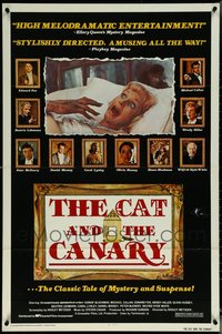 6m0188 LOT OF 24 FORMERLY TRI-FOLDED SINGLE-SIDED 27X41 CAT & THE CANARY ONE-SHEETS 1979 Metzger!