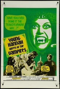 6m0491 LOT OF 6 FORMERLY TRI-FOLDED SINGLE-SIDED CRYPT OF THE LIVING DEAD ONE-SHEETS 1973 Young Hannah