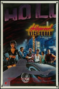 6m0278 LOT OF 18 FORMERLY TRI-FOLDED SINGLE-SIDED 27X41 HOLLYWOOD VICE SQUAD ONE-SHEETS 1986 cool!