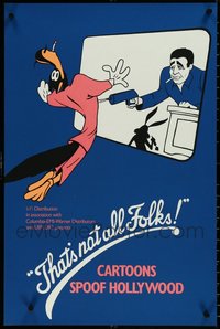 6m0112 LOT OF 8 UNFOLDED THAT'S NOT ALL FOLKS: CARTOONS SPOOF HOLLYWOOD ENGLISH DOUBLE CROWNS 1990s