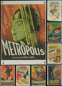 6m0104 LOT OF 10 UNFOLDED EGYPTIAN R2010S POSTERS R2010s great art from classic Hollywood movies!