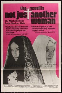 6m0303 LOT OF 16 FORMERLY TRI-FOLDED SINGLE-SIDED 27X41 NOT JUST ANOTHER WOMAN ONE-SHEETS 1974