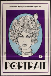 6m0571 LOT OF 3 FORMERLY TRI-FOLDED SINGLE-SIDED PORTRAIT ONE-SHEETS 1974 great Medusa art!