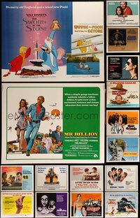 6m0653 LOT OF 24 UNFOLDED 1970S HALF-SHEETS 1970s great images from a variety of different movies!
