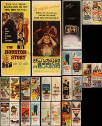 6m0606 LOT OF 25 FORMERLY FOLDED INSERTS 1950s-1980s great images from a variety of movies!