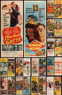 6m0603 LOT OF 26 FORMERLY FOLDED INSERTS 1950s-1970s great images from a variety of movies!