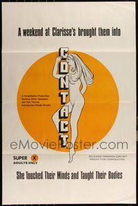 6m0260 LOT OF 19 FORMERLY TRI-FOLDED SINGLE-SIDED CONTACT ONE-SHEETS 1975 touched minds & bodies!