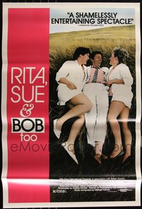 6m0372 LOT OF 11 UNFOLDED SINGLE-SIDED 27X41 RITA, SUE & BOB TOO ONE-SHEETS 1987 menage a trois!