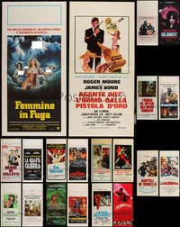 6m0634 LOT OF 22 FORMERLY FOLDED ITALIAN LOCANDINAS 1970s-2010s a variety of cool movie images!