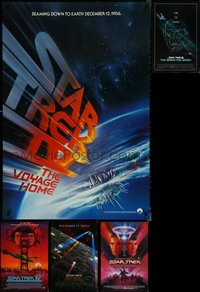6m0292 LOT OF 16 UNFOLDED SINGLE-SIDED 27X41 & 27X40 STAR TREK MOVIES ONE-SHEETS 1984 - 1996 cool!