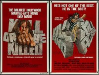 6m0157 LOT OF 25 UNFOLDED SINGLE-SIDED 27X41 ONE-SHEETS 1976 - 1981 Kill or Be Killed & sequel!