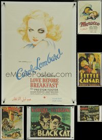 6m0108 LOT OF 6 UNFOLDED EGYPTIAN R2010S POSTERS R2010s great art from classic Hollywood movies!