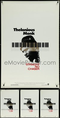 6m0511 LOT OF 5 UNFOLDED SINGLE-SIDED 27X40 THELONIOUS MONK: STRAIGHT, NO CHASER ONE-SHEETS 1989