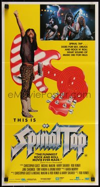 6p0531 THIS IS SPINAL TAP Aust daybill 1985 Rob Reiner rock & roll cult classic, different image!