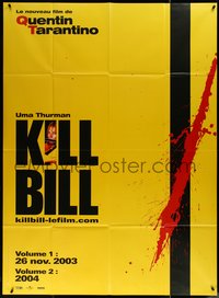 6p0125 KILL BILL: VOL. 1/KILL BILL: VOL. 2 teaser French 1p 2004 Quentin Tarantino, Uma Thurman!