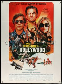 6p0131 ONCE UPON A TIME IN HOLLYWOOD French 1p 2019 Pitt, DiCaprio and Robbie by Chorney, Tarantino!