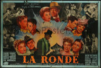 6p0112 LA RONDE French 2p 1950 Max Ophuls, Simone Signoret, Simone Simon, Walbrook, ultra rare!