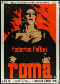 6p0140 FELLINI'S ROMA Italian 1p 1972 Federico classic, the fall of the Roman Empire, ultra rare!