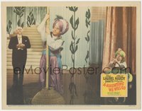6p0613 A-HAUNTING WE WILL GO LC 1942 Oliver Hardy doing Indian rope trick with Stan Laurel, rare!